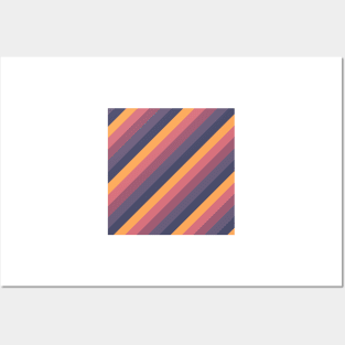 Striped - Sunset Posters and Art